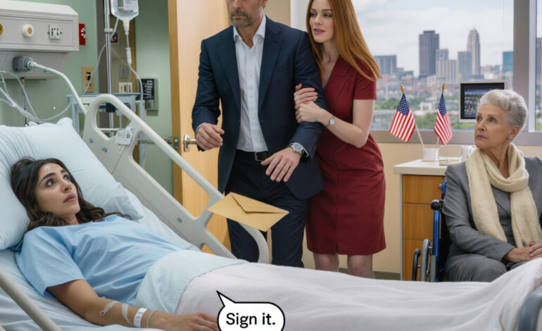 My husband asked me to donate my kidney to his mother. “Prove your loyalty to me!” he said. I agreed. Two days later, he showed up at the hospital with a woman in a red dress. His mother was wheeled in in a wheelchair. Then he dropped the divorce papers in front of me. What he didn’t know was just how much my kidney was really worth…