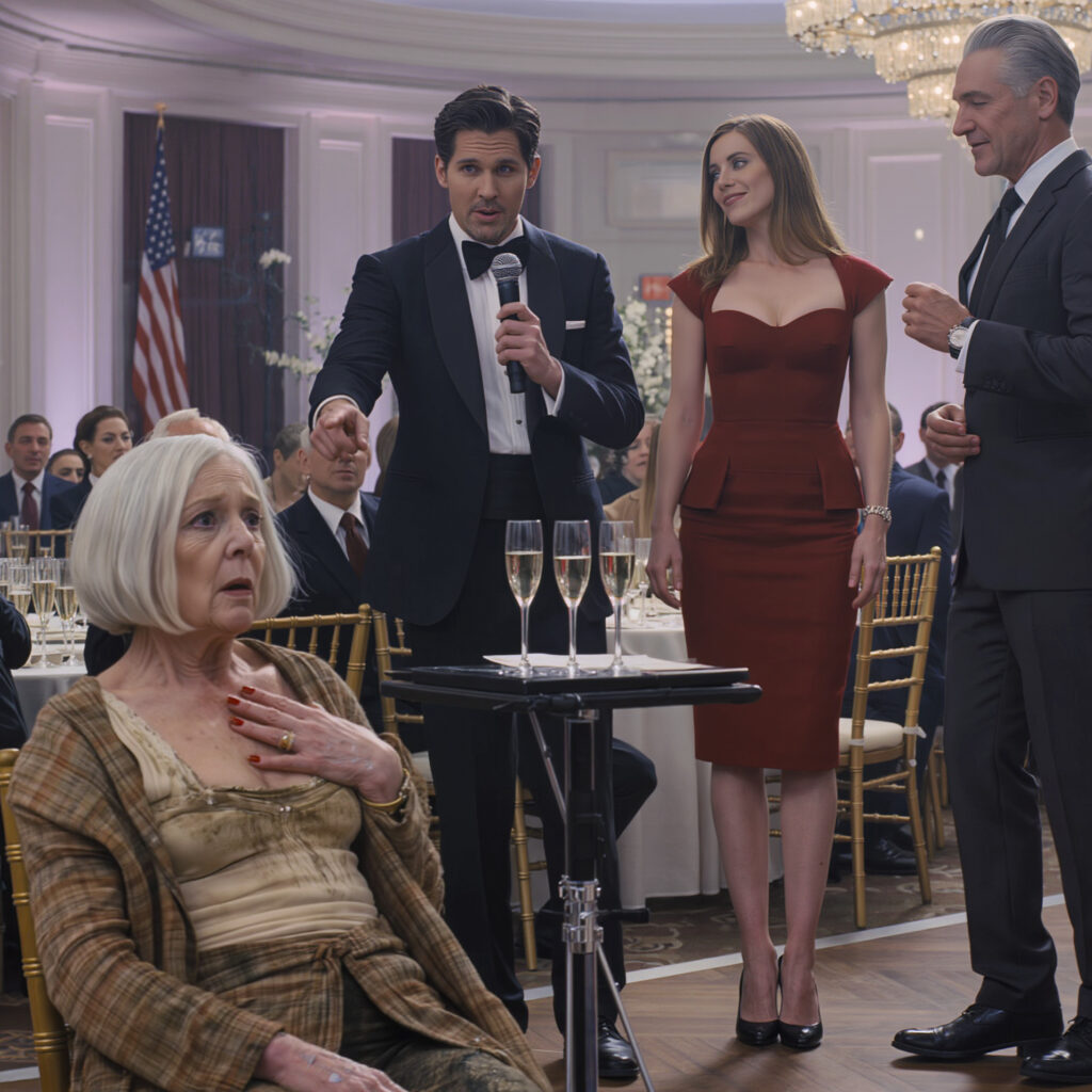 My son put me up for auction for $2 at his charity gala, then joked in front of 300 guests, “Who wants my boring mother?” I stayed silent until a stranger in the back stood up and said, “Two million dollars.” What he said next made my son drop the microphone…