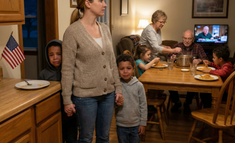When I walked into my parents’ house, I heard my mother say, “Your sister’s kids eat first, and your kids can wait for whatever is left.” My kids were sitting in the corner, staring at empty plates, trying to look brave like they didn’t want to cry. My sister just shrugged. “Get used to it. That’s how this house is.” Then my father added, “They need to learn patience.” I didn’t argue. I didn’t beg. I simply took my kids by the hand and walked out. Minutes later… my phone wouldn’t stop buzzing, and the voices on the other end didn’t sound nearly as confident as they had before.