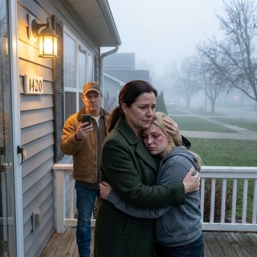 At 5 A.M., My Pregnant Daughter Showed Up Bruised and Crying—Her Husband Called Minutes Later… But He Had No Idea Who I Was.