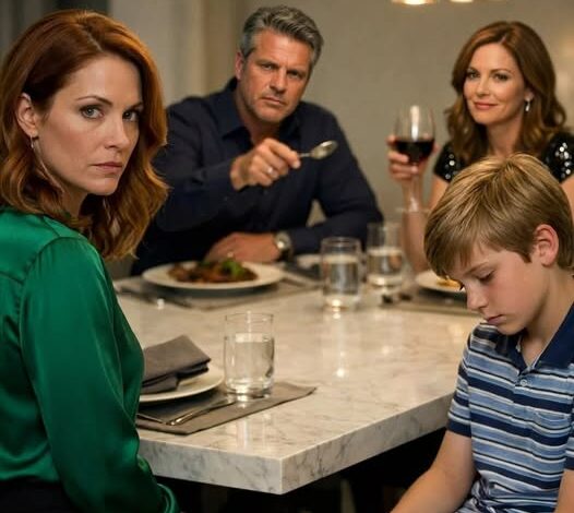 At dinner, my brother snapped, “Your son doesn’t belong here. He’s not one of us.” His wife said, “Then maybe you both should leave.” I stood up calmly and said, “We will. And my bank card too.” Her eyes went wide. “What do you mean?” I smiled and said…