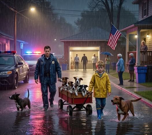 They Called Me the “Cart Kid” Until the Flood—When My Wooden Wagon Saved the Strays and the Whole Block Had to Look