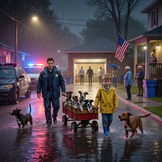 They Called Me the “Cart Kid” Until the Flood—When My Wooden Wagon Saved the Strays and the Whole Block Had to Look