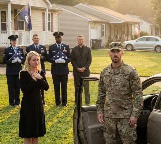 The Soldier Returned Home Early and Froze in Shock After Seeing His Wife Surrounded by Ten Uniformed Soldiers Outside Their House, Unaware a Devastating Military Mistake Had Already Declared Him Dead and Changed Their Lives Forever beyond anything they imagined