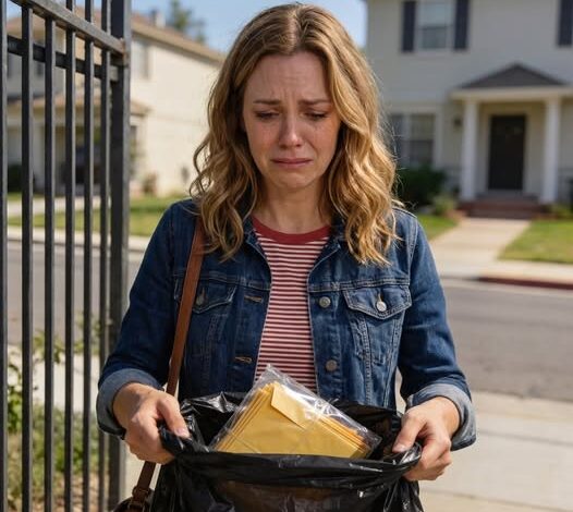 AS I LEFT MY IN-LAWS’ HOUSE WITH NOTHING, MY FATHER-IN-LAW HANDED ME A TRASH BAG AND SAID, “THROW THIS OUT ON YOUR WAY.” BUT WHEN I OPENED IT AT THE GATE… MY HANDS BEGAN TO TREMBLE