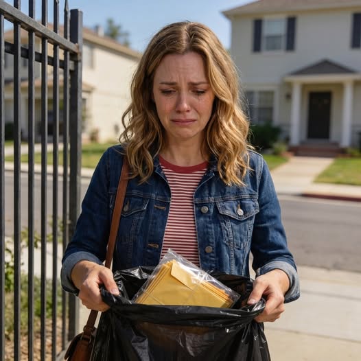 AS I LEFT MY IN-LAWS’ HOUSE WITH NOTHING, MY FATHER-IN-LAW HANDED ME A TRASH BAG AND SAID, “THROW THIS OUT ON YOUR WAY.” BUT WHEN I OPENED IT AT THE GATE… MY HANDS BEGAN TO TREMBLE