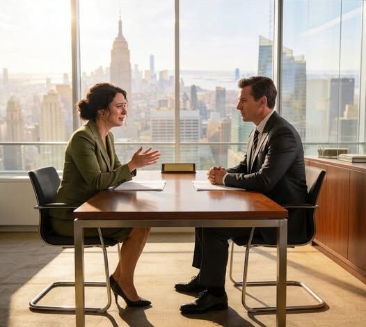 DA JEG VAR 7 ÅR GAMMEL, GRÅT JEG OG SA AT JEG SKULLE GIFTE MEG MED NABOEN MIN. JEG GIKK TIL ET JOBBINTERVJU 15 ÅR SENERE — DAGLIG LEDER SÅ PÅ MEG OG SMILTE: 'DAGLIG LEDER... SØKTE DU OM Å BLI HANS KONE?