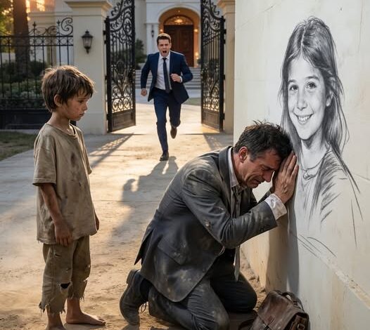 The Billionaire Stormed Outside Ready to Beat the Orphan Boy Drawing on His Wall… But What He Saw Made Him Drop to His Knees—and Uncovered a Truth That Shocked the Entire City