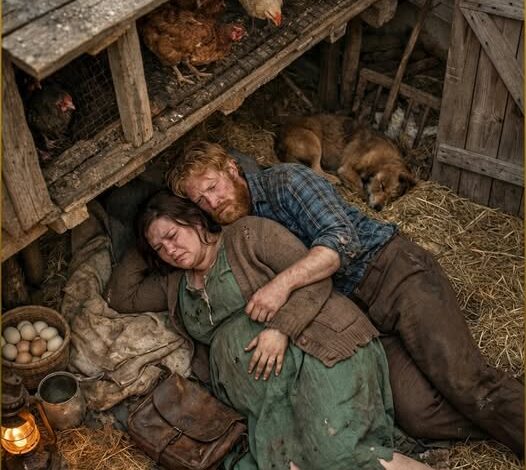 I arrived at the mansion of my daughter’s billionaire cowboy husband—my chubby, pregnant daughter. As soon as I heard the cowboy’s voice, I saw her trembling under the chicken coop… and that’s why it really terrified me.