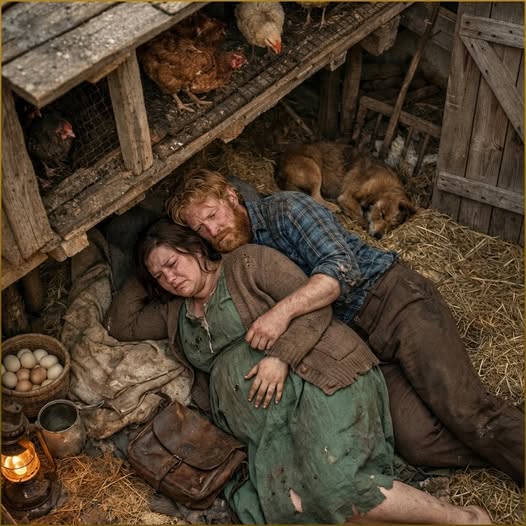 I arrived at the mansion of my daughter’s billionaire cowboy husband—my chubby, pregnant daughter. As soon as I heard the cowboy’s voice, I saw her trembling under the chicken coop… and that’s why it really terrified me.