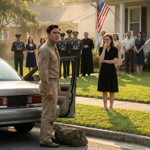 The Soldier Returned Home Early and Froze in Shock After Seeing His Wife Surrounded by Ten Uniformed Soldiers Outside Their House, Unaware a Devastating Military Mistake Had Already Declared Him Dead and Changed Their Lives Forever beyond anything they imagined