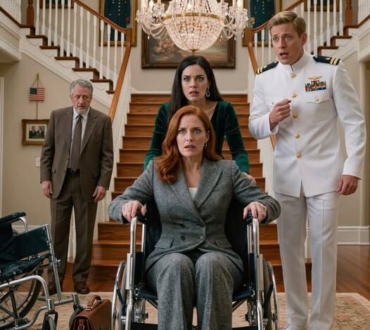 My sister shoved my wheelchair down the stairs after I quietly reported my brother-in-law to NCIS when I saw his $80,000 Rolex. Ten minutes later, a military SUV pulled up outside, and two Navy officers walked through the door… and the first thing that changed in my father’s house was not the noise. It was Jillian’s face.