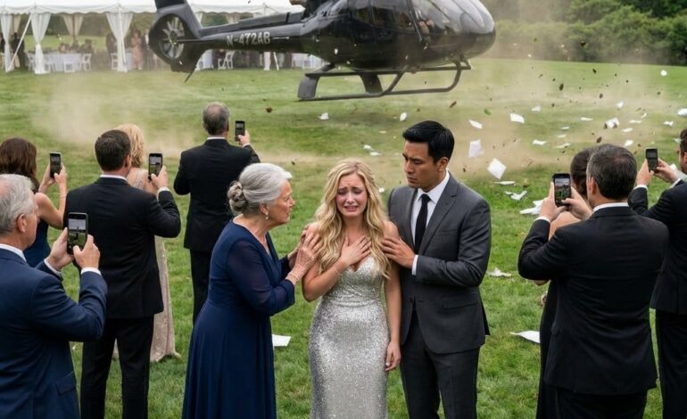 My Boyfriend’s Mother Tore My Dress on Livestream and Called Me a “Charity Case”—Then My Father’s Helicopter Landed on the Lawn.