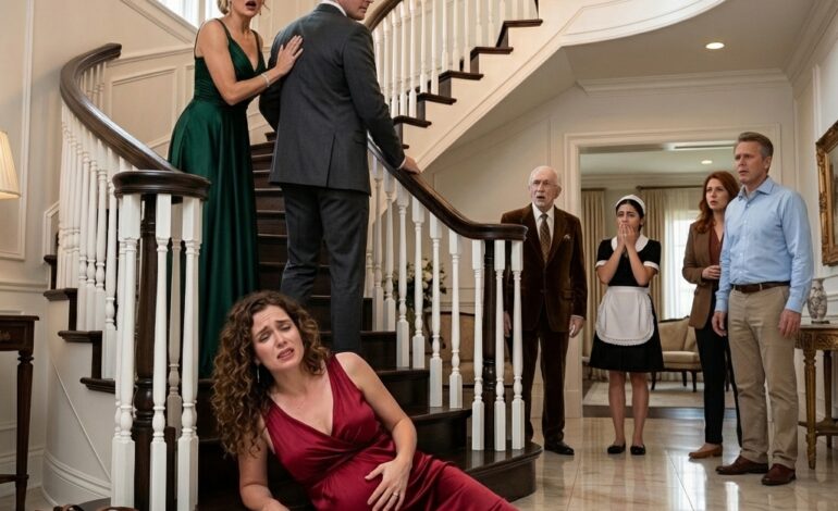He Pushed His Pregnant Wife Down the Stairs to Protect His Mistress—But the Blood on the Floor Uncovered a Family Secret Nobody Saw Coming