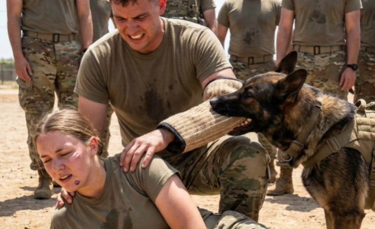 “He Tried to Break Her in Silence—Then One Distress Command Summoned a War Dog and Exposed the Truth”