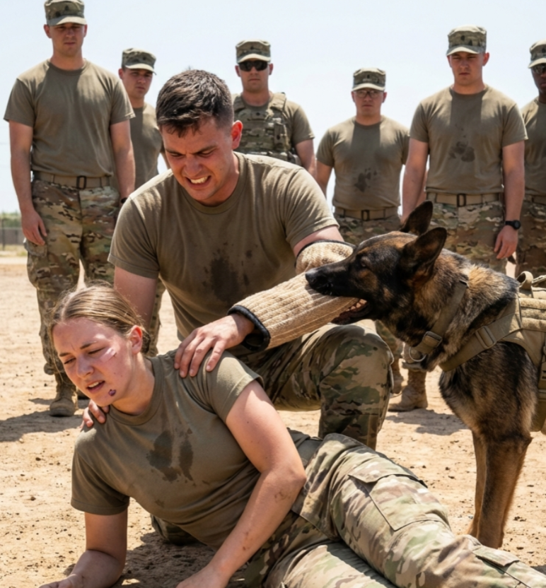 “He Tried to Break Her in Silence—Then One Distress Command Summoned a War Dog and Exposed the Truth”