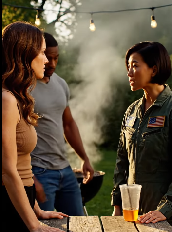 My Sister Mocked Me at the BBQ — Until Her SEAL Husband Heard My Call Sign: “Apologize. NOW.”