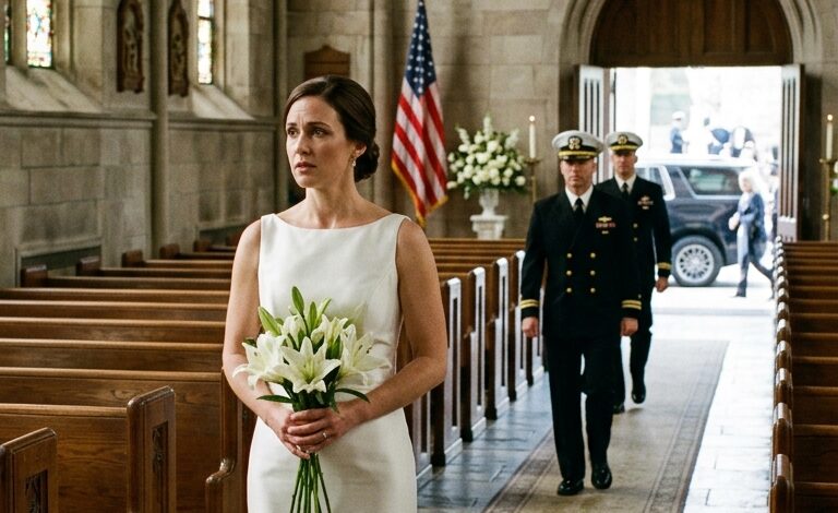 Her Groom Walked Away Mid-Vows — Then a Line of Black SUVs Arrived and an Elite Honor Guard Entered the Sanctuary.