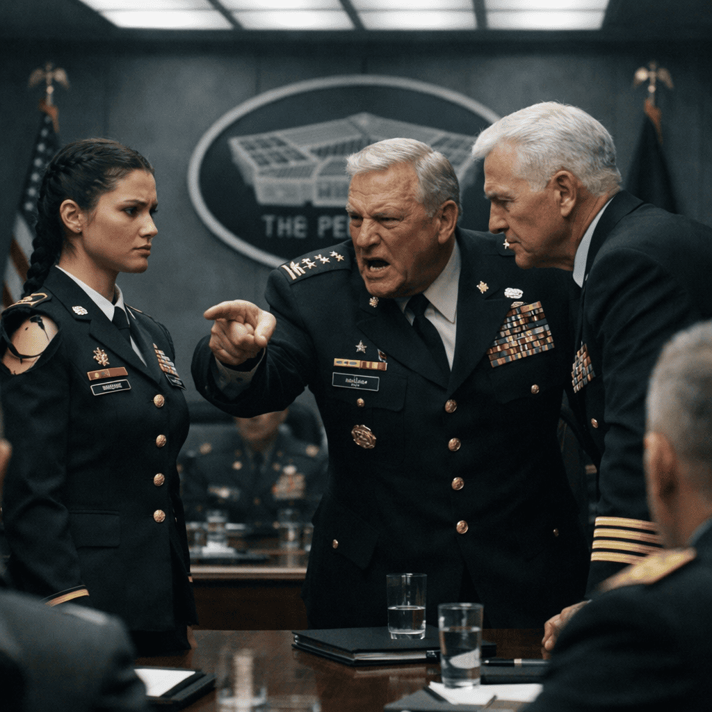 Du er en forræder, ropte min generalfar over Pentagon, sikker på at han kunne begrave meg foran ledelsen—helt til admiral Row la merke til det svarte emblemet skjult under den revne kragen min, trådte ut av stillheten og beveget seg mot meg med en ro som får mektige menn i rommet til plutselig å se usikre ut på alt de trodde de kontrollerte – Nyheter
