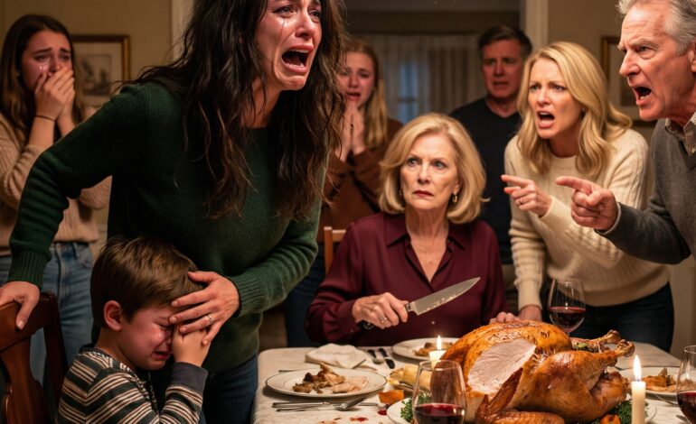 På Thanksgiving-middagen gjorde familien min narr av sønnen min – ingen visste at det var vårt siste måltid sammen – kongelige