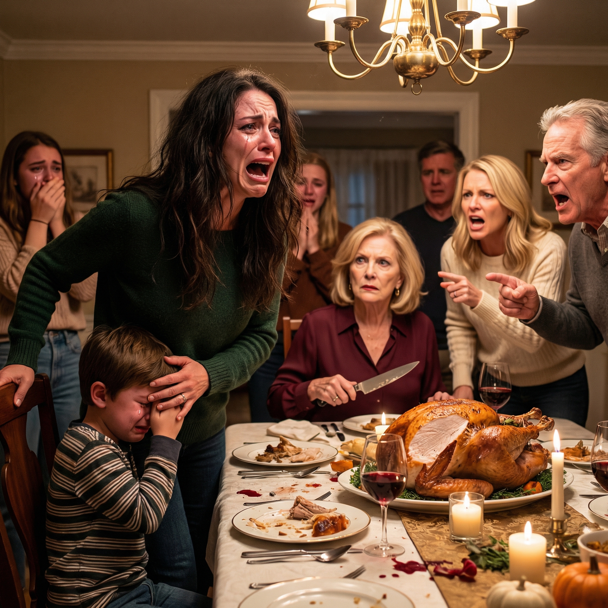 På Thanksgiving-middagen gjorde familien min narr av sønnen min – ingen visste at det var vårt siste måltid sammen – kongelige