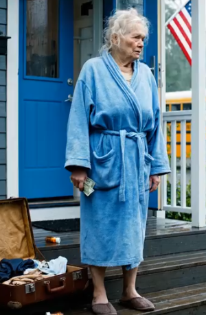 I en alder av 72 lot sønnen min kona dytte meg ut døren, og alt jeg satt igjen med var 2 dollar, et revne par tøfler, og bussen returnerte endelig til New York, til huset min mor hadde holdt stengt i 34 år – men bak de korsfestelsesplankene var det ikke et forlatt hus, det var følelsen av at noe i mitt navn hadde blitt forberedt for lenge siden.