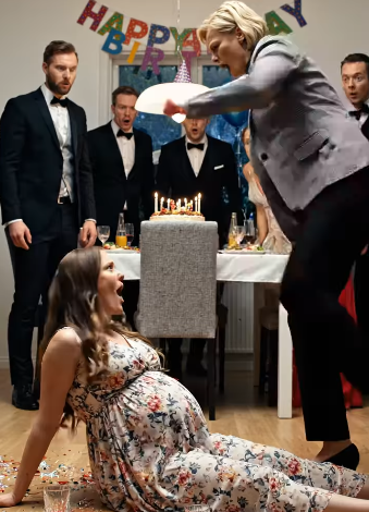 Mieheni syntymäpäivänä, nostin lasin ja hymyilin. “Olen raskaana,” sanoin, varmana että tämä oli täydellinen hetki. Hänen äitinsä hymy leikkasi huoneen läpi. “Valehtelija. Teet tämän tullaksesi huomatuksi.” Yritin hengittää. Ole kiltti—lopeta. Mutta hän käveli lähemmäs, silmät kylmät… sitten painoi kantapäät vatsaani vasten. Sairaalassa ultraääninäyttö välkkyi—yksi kuva, sitten toinen. Lääkäri oli hiljaa. Kaikki olivat samanlaisia. Ja silloin tajusin… Totuus oli pahempi kuin kukaan oli kuvitellut.