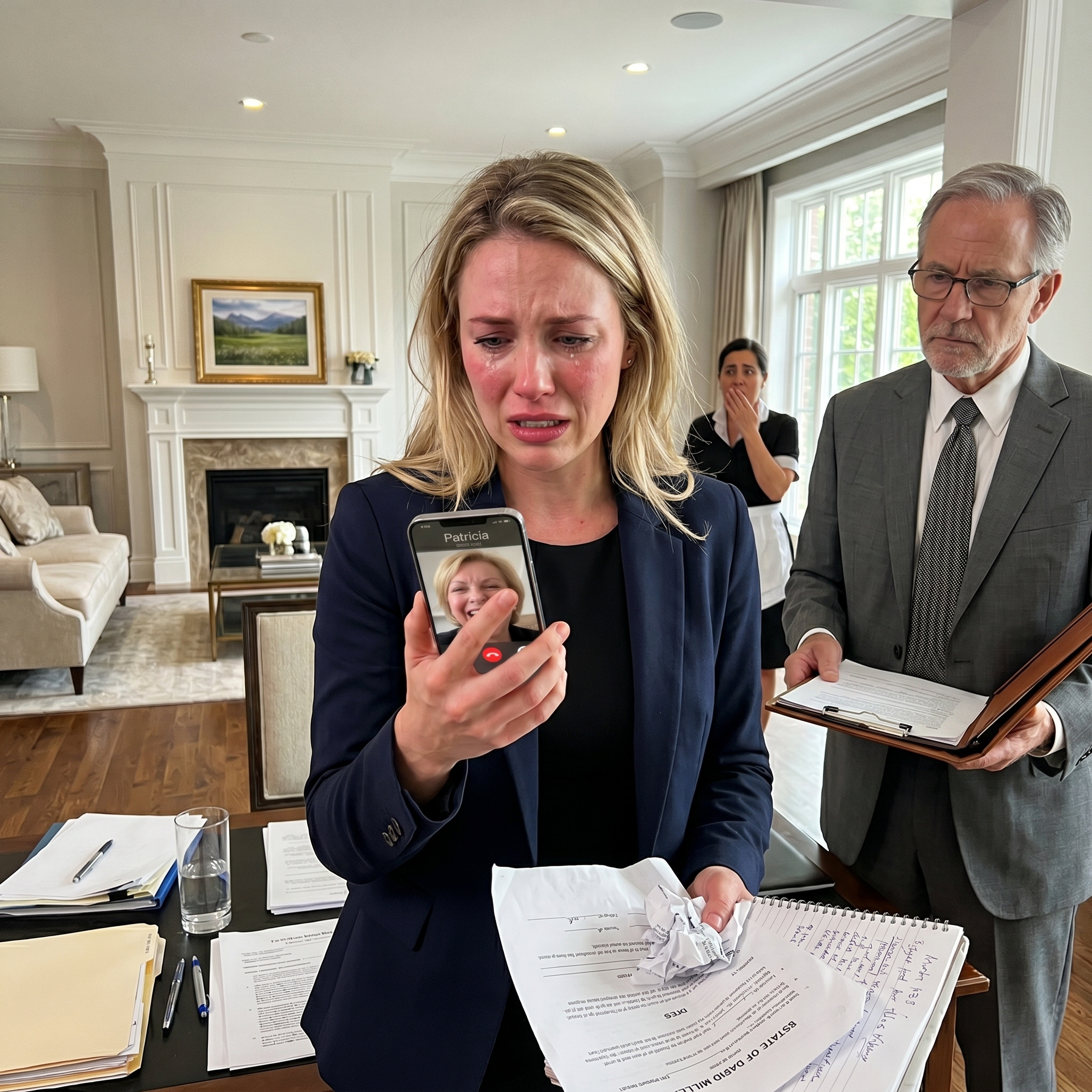“Jeg solgte huset ditt for å lære deg en lekse om respekt,” hånte stemoren min over telefonen. “De nye eierne flytter inn neste uke.” Jeg smilte, og husket det hemmelige møtet med min avdøde fars advokat. “Lykke til med det,” svarte jeg. Hun hadde ingen anelse om hva som kom…
