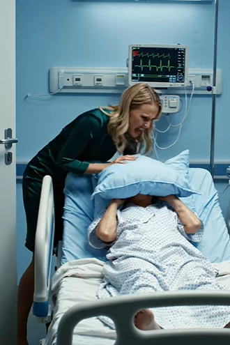 Minun ei olisi pitänyt palata Mercy Hilliin niin pian. Mutta heti kun työnsin oven auki huoneeseen 218, vereni kylmeni. Vaimoni seisoi äitini kasvoilla, painaen tyynyä alas. ‘Adrien—odota, et luule niin! ‘ hän huusi. Mutta olen nähnyt liikaa. Siinä hetkessä tajusin, että avioliittoni oli rakennettu yön viereen, jota en oikeastaan koskaan tuntenut… Ja se, mitä tapahtui seuraavaksi, murskasi elämäni ikuisesti.
